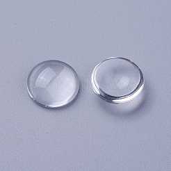 クリアガラスカボション  カメオ写真ペンダントジュエリー作成のためのクリアドームカボション  透明  11.5~12x4mm&nbsp;GGLA-R026-12mm