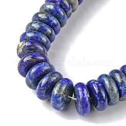 天然石ラピスラズリビーズ連売り  ヒシビーズ  ディスク  16x6mm  穴：1.4mm  約30個/連  7.09~7.48インチ（18~19cm）&nbsp;G-F743-01E