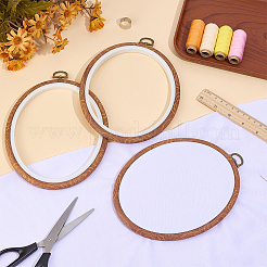 刺繍フープ  ABSプラスチッククロスステッチフープリング  刺繍やクロスステッチ用  オーバル  195x150x10mm  内径：160x124mm&nbsp;DIY-WH20055-143A