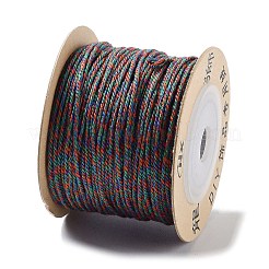 ポリエステルツイストコード  ラウンド  DIYのジュエリーには  サンゴ  1mm  約49.21ヤード（45m）/ロール&nbsp;OCOR-G015-01A-40