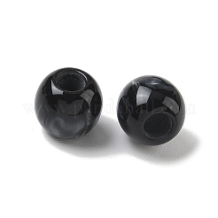 Opaque Resin European Beads&nbsp;RESI-F073-10