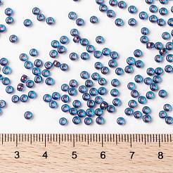 MIYUKIラウンドロカイユビーズ  日本製シードビーズ  （rr346)マット透明オリーブab  8/0  3mm  穴：1mm  約422~455PCS /ボトル  10 G /ボトル&nbsp;SEED-JP0009-RR0346