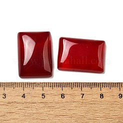 天然カーネリアン（染色・加熱）カボション  長方形  25x18x6mm&nbsp;G-Q018-05A