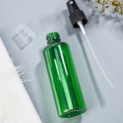 DIYのジュエリー  プラスチック製ラウンドショルダースプレーボトル  ミニ透明プラスチック漏斗ホッパーと2ミリリットル使い捨てプラスチック目薬  グリーン  14.5x3.82cm  容量：100ミリリットル  12個/セット&nbsp;DIY-BC0001-06A