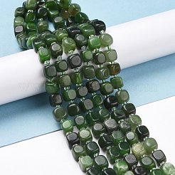 Natural Green Jasper Beads Strands&nbsp;G-K323-03