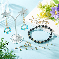 60Pcs 4 Styles Column Brass Beads&nbsp;KK-TA0009-07