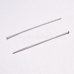 変色しにくい304ステンレススチール製フラットヘッドピン  ステンレス鋼色  16x0.6mm  22ゲージ  ヘッド：1.2~1.5mm&nbsp;STAS-H358-03B