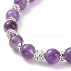 Round Natural Malaysia Jade Bead Stretch Bracelets&nbsp;BJEW-JB09128