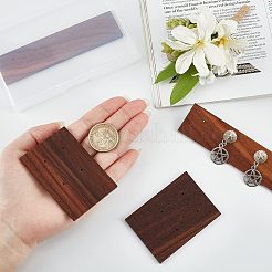 4Pcs 2 Style Black Walnut Earring Display Stand&nbsp;EDIS-FG0001-45
