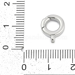 Brass Spring Gate Rings&nbsp;KK-G522-10P