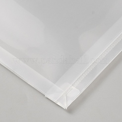 長方形の透明なPPプラスチックファイルポケット  学校のホームオフィスの仕事のため  透明  320x325x2mm&nbsp;OFST-WH0050-019