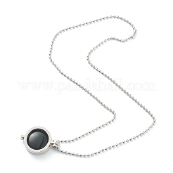 Natural & Synthetic Mixed Gemstone Pendant Necklaces&nbsp;NJEW-L461-02P