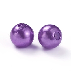 パール調アクリルビーズ  染め  ラウンド  ミックスカラー  6x5.5mm  穴：1.5~2mm  1350個/箱&nbsp;OACR-X0006-20-6mm