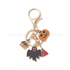 Halloween Theme Alloy Enamel Keychains&nbsp;KEYC-TA00012