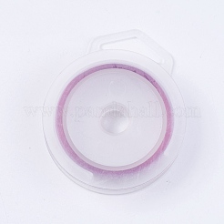ジュエリー製作用丸銅線  赤ミディアム紫  0.3mm  約100m /ロール&nbsp;TWIR-WH0001-0.3mm-01