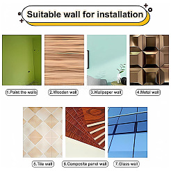 Acrylic Acrylic Mirror Wall Stickers&nbsp;DIY-WH0002-27C