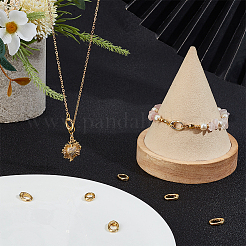 8Pcs Rack Plating Brass Spring Gate Rings&nbsp;KK-BBC0014-14