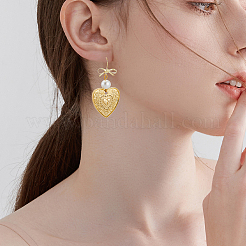 20Pcs 2 Colors Bowknot Brass Earring Hooks&nbsp;KK-BBC0014-43