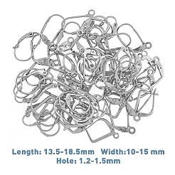 88Pcs 11 Style 316 Surgical Stainless Steel Leverback Earring Findings&nbsp;STAS-HY0001-01