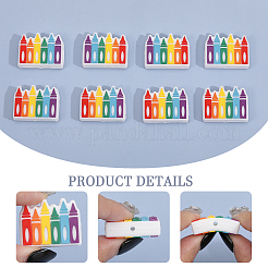 10Pcs Crayon Food Grade Eco-Friendly Silicone Beads&nbsp;SIL-GO0001-18