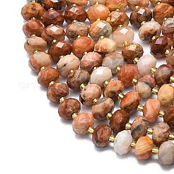Natural Red Crazy Agate Beads Strands&nbsp;G-P573-A21-01