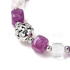5Pcs 5 Colors Natural Dolomite & Glass Beads Stretch Bracelets for Men Women&nbsp;BJEW-JB12333