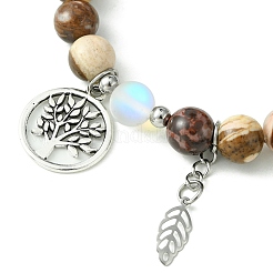 Natural & Synthetic Gemstone Stretch Bracelets&nbsp;BJEW-JB09885