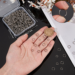 800Pcs 4 Styles 304 Stainless Steel Split Rings&nbsp;STAS-BBC0006-17