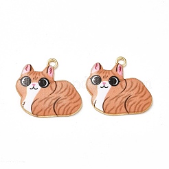 Alloy Enamel Pendants&nbsp;ENAM-M046-11G-D