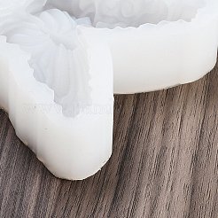 蝶のDIYシリコンキャンドル型  レジン型  ホワイト  78x100x28.5mm&nbsp;SIL-F014-01B