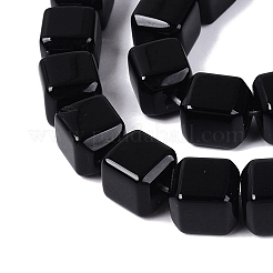 ナチュラルブラックオニキスビーズ連売り  直方体の  染め＆加熱  10~12x9~10x9~10mm  穴：0.6~0.9mm  約32~36個/連  14.37~16.34（36.5~41.5センチメートル）&nbsp;G-Q608-10A