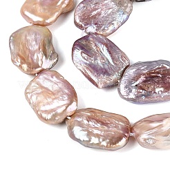 Natural Baroque Keshi Pearl Beads Strands&nbsp;PEAR-S020-K12