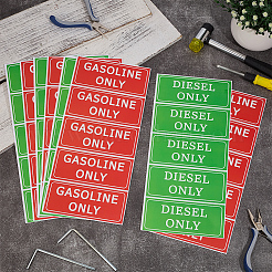 12Sheets 2 Colors Waterproof PVC Warning Sign Stickers&nbsp;DIY-OC0014-64