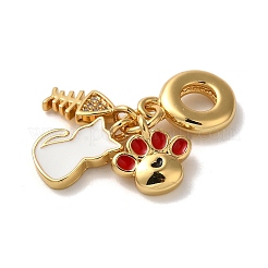 Rack Plating Brass Micro Pave Clear Cubic Zirconia&nbsp;KK-K345-04G