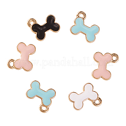 40Pcs 4 Colors Alloy Charms&nbsp;ENAM-CJ0001-83