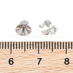 SHEGRACE Brass Cup Pearl Peg Bails Pin Pendants&nbsp;XGRQ1R170-348P