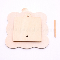 Unfinished Natural Wood Photo Frames&nbsp;WOOD-WH0110-32