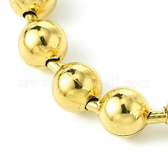 Ion Plating(IP) 304 Stainless Steel Bead Necklaces for Men Women&nbsp;NJEW-C053-05B-G