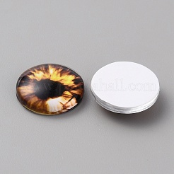 Glass Cabochons&nbsp;LS-GLAA-WH0033-75E-07