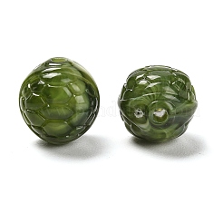 Two-tone Opaque Acrylic Beads&nbsp;OACR-G037-02G