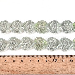 Electroplate Transparent Glass Beads Strands&nbsp;EGLA-N017-04C