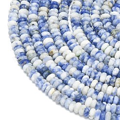 Natural Blue Spot Jasper Beads Strands&nbsp;G-P575-A43-4x2mm