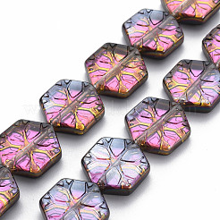 Electroplate Glass Beads Strands&nbsp;EGLA-S188-11