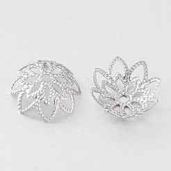 Tarnish Resistant 316 Surgical Stainless Steel Flower Bead Caps&nbsp;STAS-M257-03