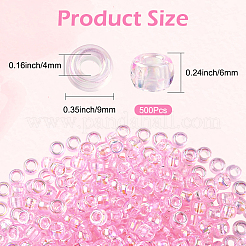 500Pcs UV Plating Acrylic Beads&nbsp;OACR-SP0001-85A