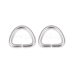 304ステンレススチールDリング  バックル留め金  ウェビング用  ストラップバッグ  服飾材料  銀  9x11x1.5mm  インナーサイズ：6x8mm&nbsp;STAS-F191-05S-B