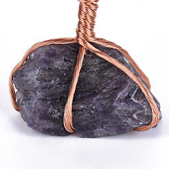 Natural Amethyst Chips and Amethyst Pedestal Display Decorations&nbsp;G-S282-03
