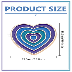 1Pc Heart Enamel Pin&nbsp;JEWB-LP0004-59C