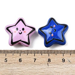 Printed Opaque Acrylic Beads&nbsp;OACR-P035-01A-M