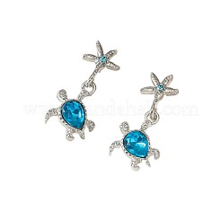 Alloy Rhinestone Dangle Styd Earrings&nbsp;FS-WG4B530-01